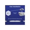 Noxion LED Allmänbruksarmatur Vattentät Poseidon V3.0 35-65W 4550-9100lm - 830-865 CCT | 150cm - Kabelgenomföring (5x2.5mm2)