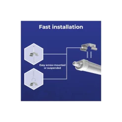 Noxion LED Allmänbruksarmatur Vattentät Ecowhite V3.0 36/50W 4680/6500lm - 830-865 CCT | 150cm