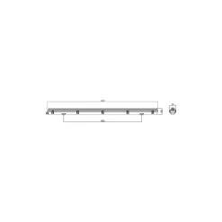 Noxion LED Allmänbruksarmatur Vattentät Armatur Poseidon V2.0 | Passande För 1x120cm LED Rör
