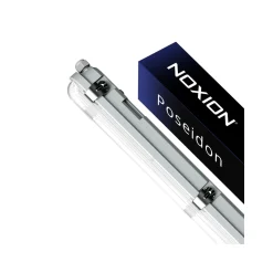 Noxion LED Allmänbruksarmatur Vattentät Poseidon V3.0 30W 3900/4200lm - 830-865 CCT | 120cm - Kabelgenomföring (5x2.5mm2) - Rörelse- Och Ljussensor