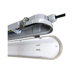 Noxion LED Allmänbruksarmatur Vattentät Poseidon V2.0 55W 7700lm - 840 Kallvit | 150cm - Kabelgenomföring (5x2.5mm2) - 3 Timmar Nödbelysning