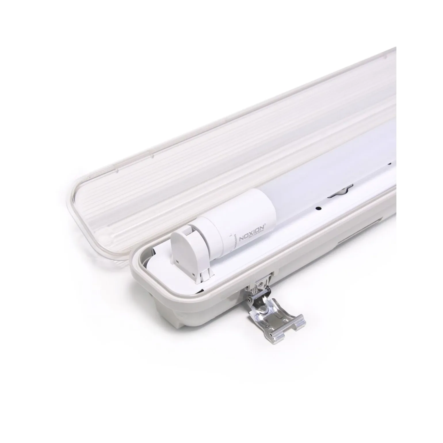 Noxion LED Allmänbruksarmatur Vattentät ArmaturPoseidon V2.0incl. 1x Noxion LED Rör T8 Standard Output 19W 2300lm - 840 Kallvit | 150cm