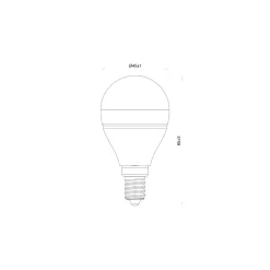 Noxion LED E14 Boll 5W 470lm - 922 - 927 Dim to Warm| Bästa Färgåtergivning - Dimbar - Ersättare 40W