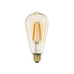 Noxion LED E27 Edison Filament Ambar 7W 630lm - 822 Extra Varm Vit | Dimbar - Ersättare 50W