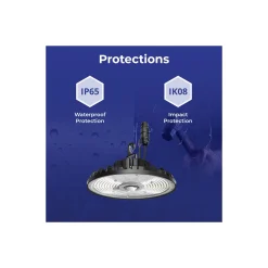 Noxion LED Highbay Concord V4.0 100-200W 17000-34000lm 90D - 840/852/865 CCT | IP65 - 1-10V Dimbar - Ersättare 520W - Justerbara Watt