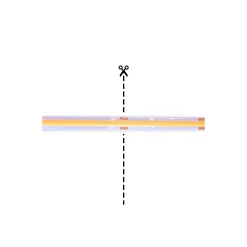 Noxion Led-Ljusslingor Naga 5 Meter Komplett set - Smart Wifi - 24V - 320LEDs/m - COB - 8W/m - 930 Varm Vit | 8mm - IP20 - Bästa Färgåtergivning