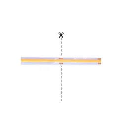 Noxion Led-Ljusslingor Naga 5 Meter IP20 COB/320 24V 8W/m 930 /8mm/50mm + DC Sladd