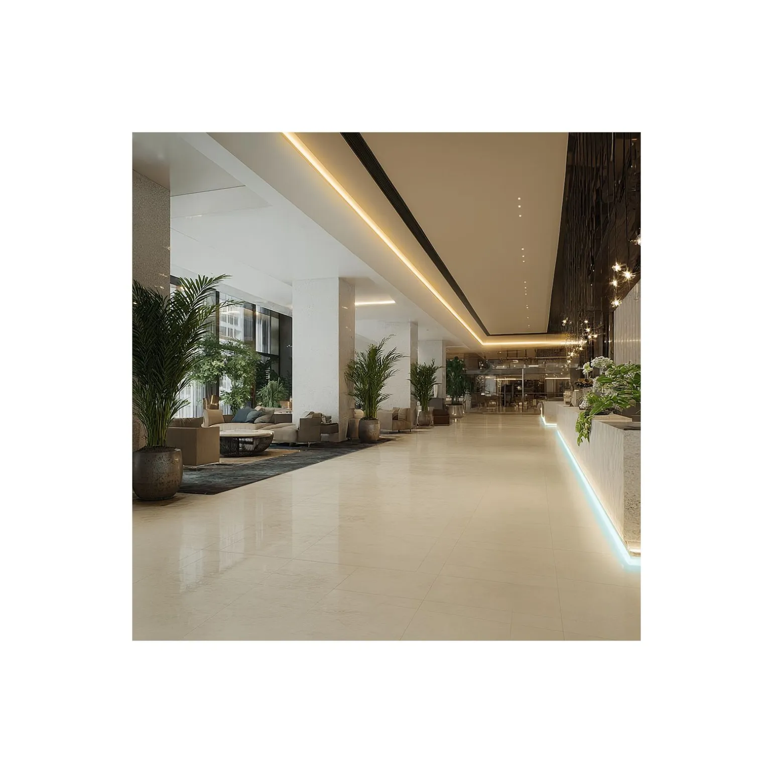 Noxion Led-Ljusslingor Naga 5 Meter 24V - 120LEDs/m - 9.6W/m - 930-965 Justerbar Vit | 8mm - IP20 - Bästa Färgåtergivning - SMD2835
