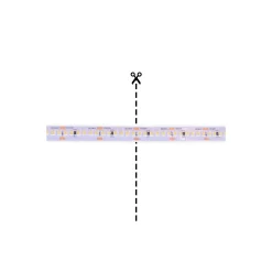 Noxion Led-Ljusslingor Naga 5 Meter IP20 SMD2835/240 24V 16W/m 940 /10mm/2m + DC Sladd
