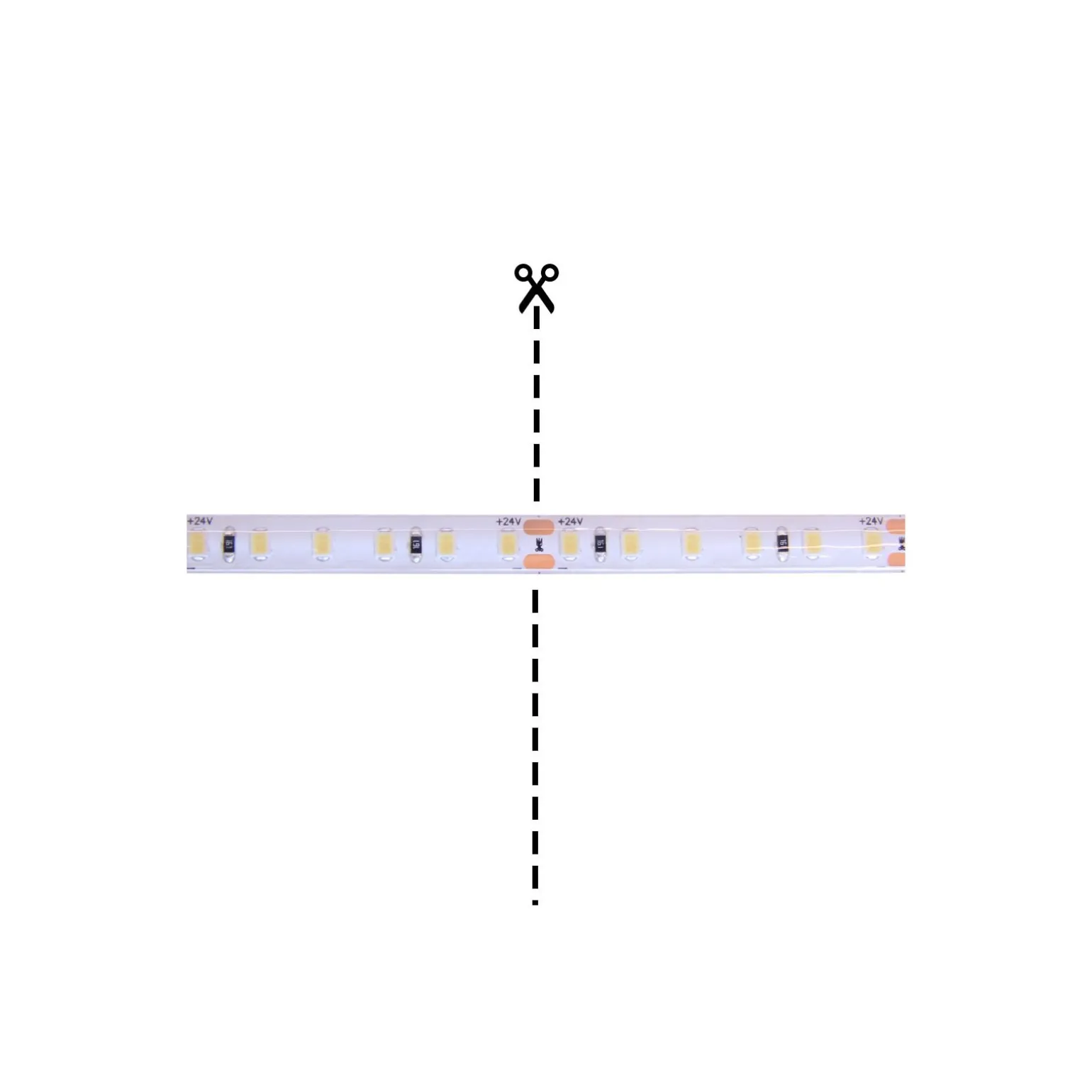 Noxion Led-Ljusslingor Naga 5 Meter 24V - 120LEDs/m - 9.6W/m - 965 Dagsljus | 8mm - IP65 - Bästa Färgåtergivning - SMD2835