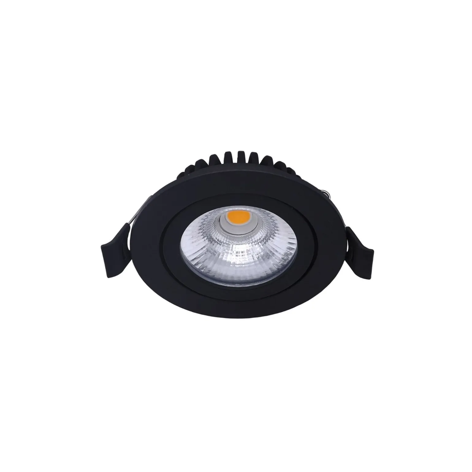 Noxion LED Lutningsbar Slim Spot Svart Runda 5W 550lm 60D - 940 Kallvit | 85mm - IP54 - Dimbar - Bästa Färgåtergivning