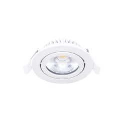 Noxion LED Lutningsbar Slim Spot Vit Runda 6W 520lm 60D - 927 Extra Varm Vit | 85mm - IP54 - Dimbar - Bästa Färgåtergivning