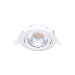 Noxion LED Lutningsbar Slim Spot Vit Runda 5W 550lm 60D - 940 Kallvit | 85mm - IP54 - Dimbar - Bästa Färgåtergivning