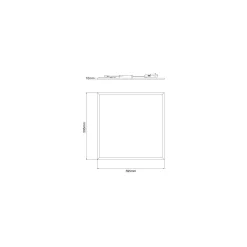 Noxion LED Panel Delta Pro V5 28W 3700lm - 830 Varm Vit | 60x60cm - UGR <19 - Sidelit - TRIAC Dimbar