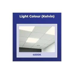 Noxion LED Panel Delta Ultra Efficiency - 200lm/W - 18W 3600lm - 840 Kallvit | 60x60cm - UGR<19 - Backlit