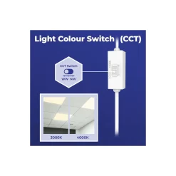 Noxion LED Panel Delta Value V5 28W 3920lm - 830-840 CCT | 60x60cm - Backlit - TRIAC Dimbar