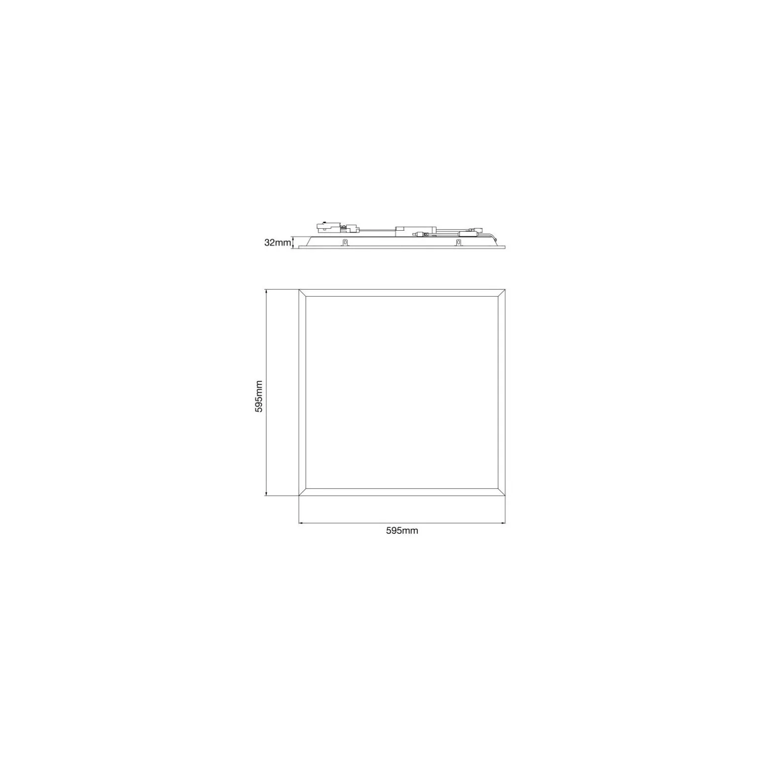 Noxion LED Panel Delta Value V5 28W 3920lm - 830-840 CCT | 60x60cm - Backlit - TRIAC Dimbar