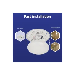 Noxion LED Plafond Corido V2 Vit 16W 1600lm 830-840-865 CCT | IP44