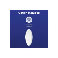 Noxion LED Plafond Corido V2 Vit 12W 1200lm 830-840-865 CCT | IP44 - Nöd 3h