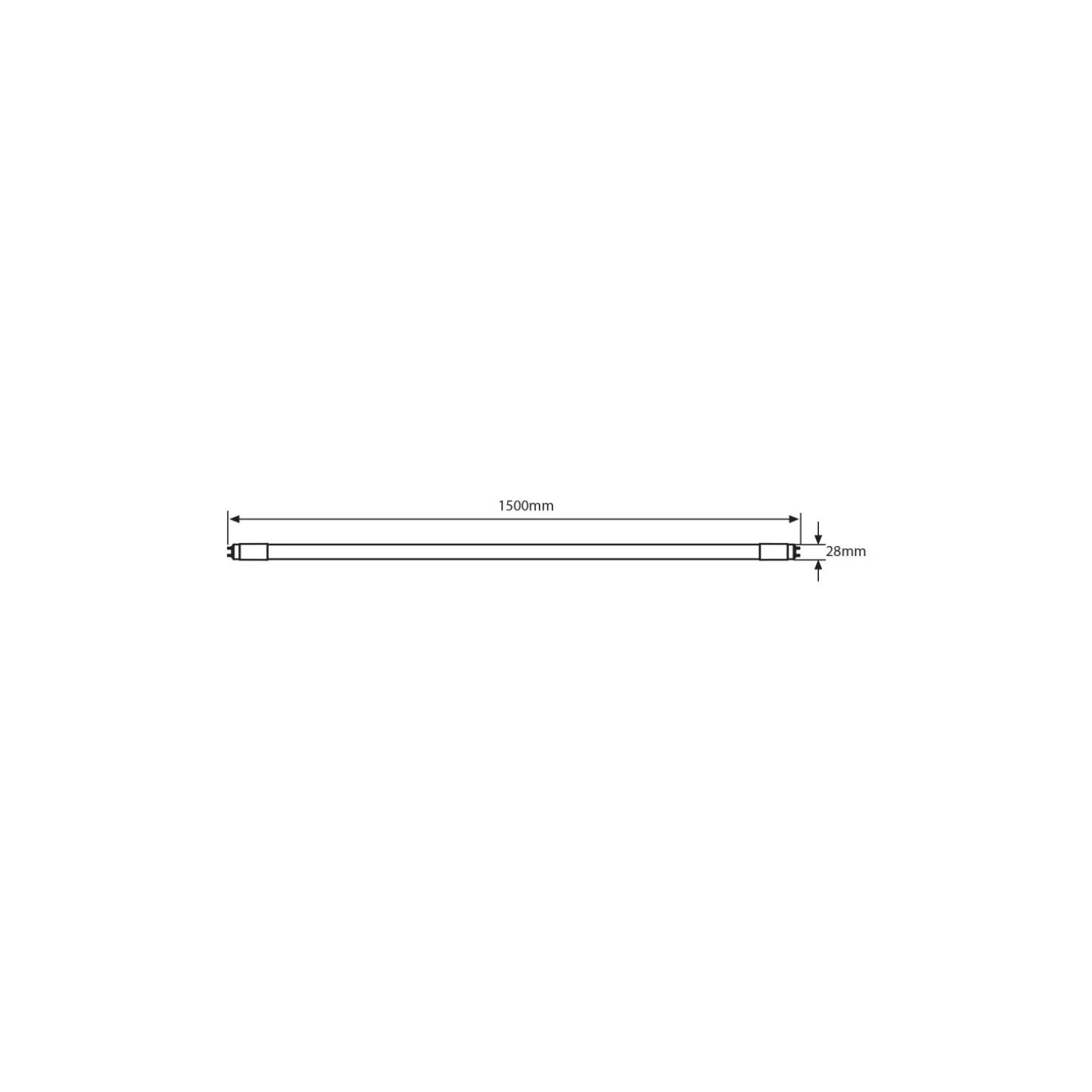 Noxion LED Rör T8 Avant Extreme (EM/Mains) High Output 16.5W 2650lm - 830 Varm Vit | 150cm - Ersättare 58W