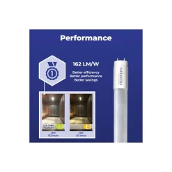 Noxion LED Rör T8 Avant Extreme (EM/Mains) High Output 13W 2100lm - 827 Extra Varm Vit | 120cm - Ersättare 36W