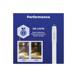 Noxion LED Rör T5 Avant Extreme (HF) High Output 26W 3900lm - 840 Kallvit | 145cm - Ersättare 49W