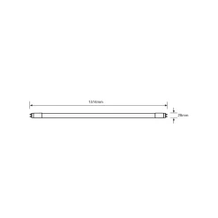 Noxion LED Rör T8 (EM/Mains) Ultra Output 23W 3750lm - 840 Kallvit | 150cm - Ersättare 58W