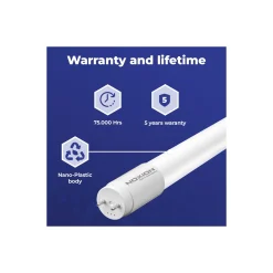 Noxion LED Rör T8 (EM/Mains) Ultra Output 23W 3750lm - 840 Kallvit | 150cm - Ersättare 58W