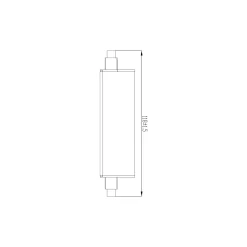 Noxion LED R7s 118mm Klar 18W 2452lm - 827 Extra Varm Vit | Dimbar - Ersättare 150W