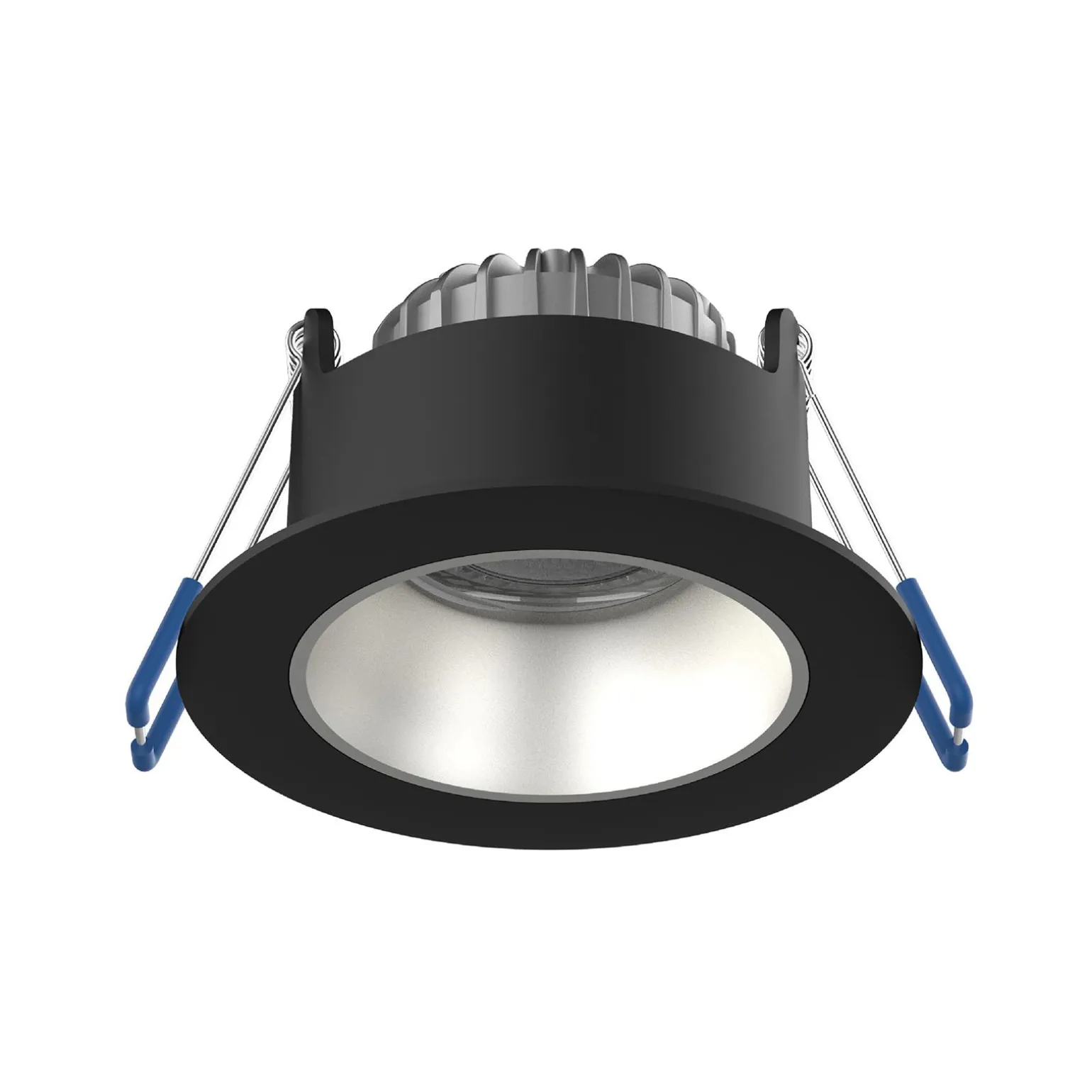 Noxion LED Spot Ares Djup ring Svart 6W 540lm 927-940 3CCT - med Inre Ring Silver | Utskärning 68mm