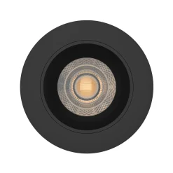 Noxion LED Spot Ares Djup ring Svart - med Inre Ring Svart | Utskärning 68mm - incl. GU10 Fitting