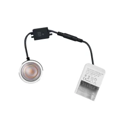 Noxion LED Spot Ares Djup Svart 6W 540lm 927-940 3CCT - med Inre Ring Vit | Utskärning 68mm