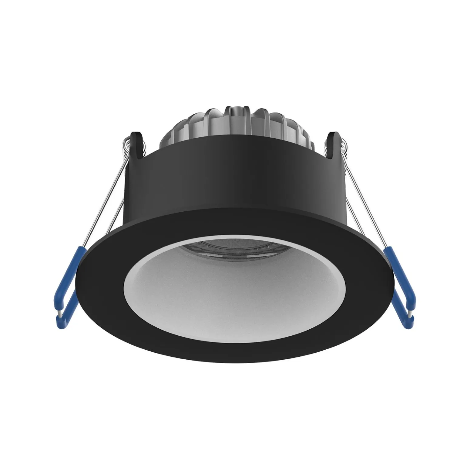 Noxion LED Spot Ares Djup Svart 6W 540lm 927-940 3CCT - med Inre Ring Vit | Utskärning 68mm
