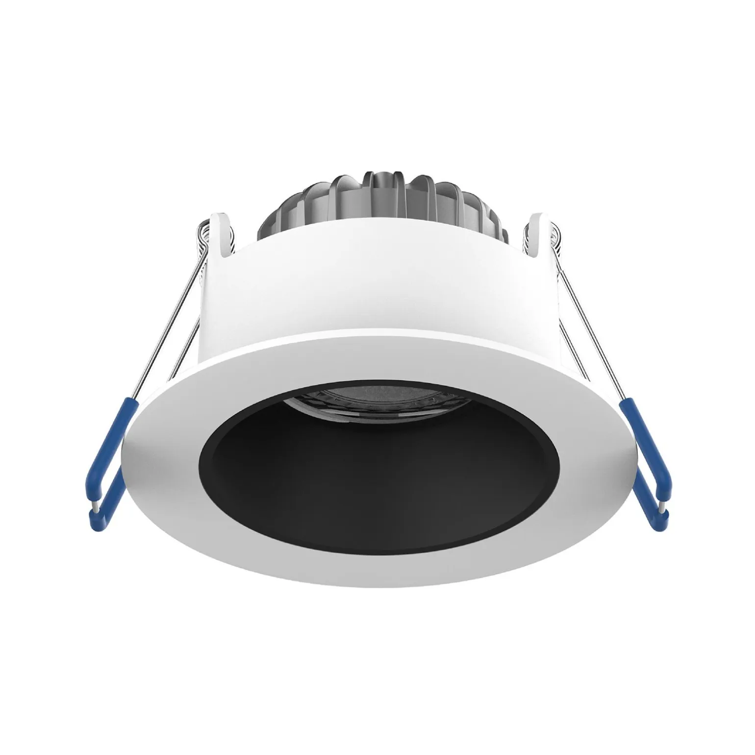 Noxion LED Spot Ares Djup Vit 6W 540lm 927-940 3CCT - med Inre Ring Svart | Utskärning 68mm