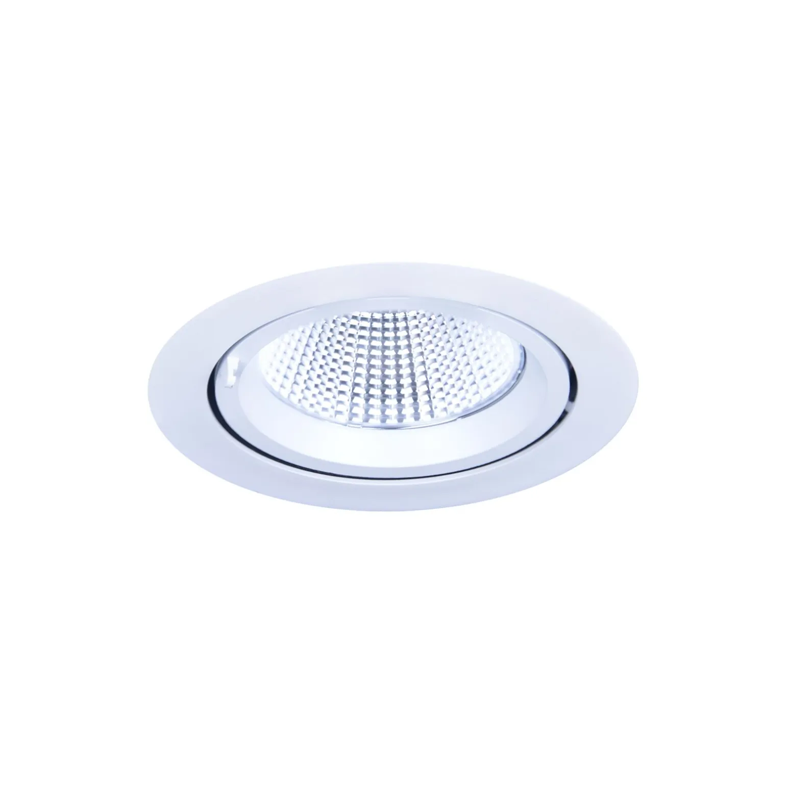 Noxion LED Spot Forza V2 Aluminium Vit 32W 3700lm 36D - 930-940-957 CCT | 160mm - Utskärning 145mm - Bästa Färgåtergivning