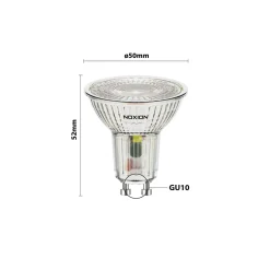 Noxion LED Spot GU10 PAR16 4.8W 450lm 36D - 827 Extra Varm Vit | Ersättare 65W