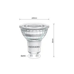 Noxion LED Spot GU10 PAR16 5.5W 560lm 60D - 840 Kallvit | Ersättare 50W