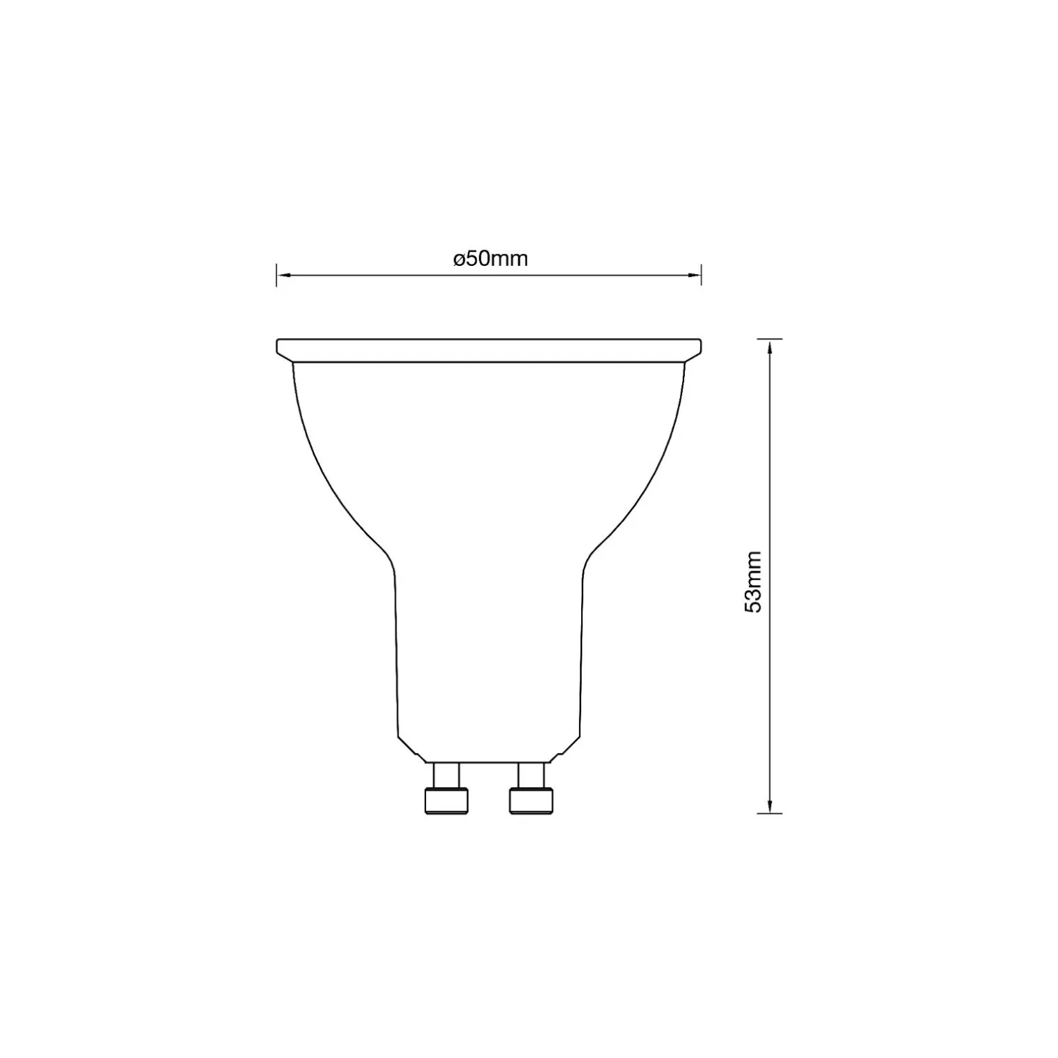 Noxion LED Spot GU10 PAR16 5.5W 560lm 60D - 830 Varm Vit | Ersättare 50W
