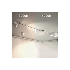Noxion LED Spårbelysning 3-Fas Spot Stella Vit 24W 2000lm 50D - 930 Varm Vit | UGR <19 - Bästa Färgåtergivning