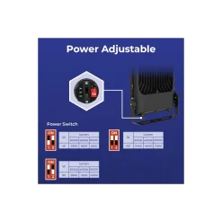 Noxion LED Strålkastare Beam V2.0 40-100W 5300-14000lm 90D - 830-840-865 CCT | IP66 - Asymmetrisk Type II