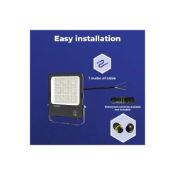 Noxion LED Strålkastare Beam V2.0 40-100W 5300-14000lm 90D - 830-840-865 CCT | IP66 - Asymmetrisk Type II