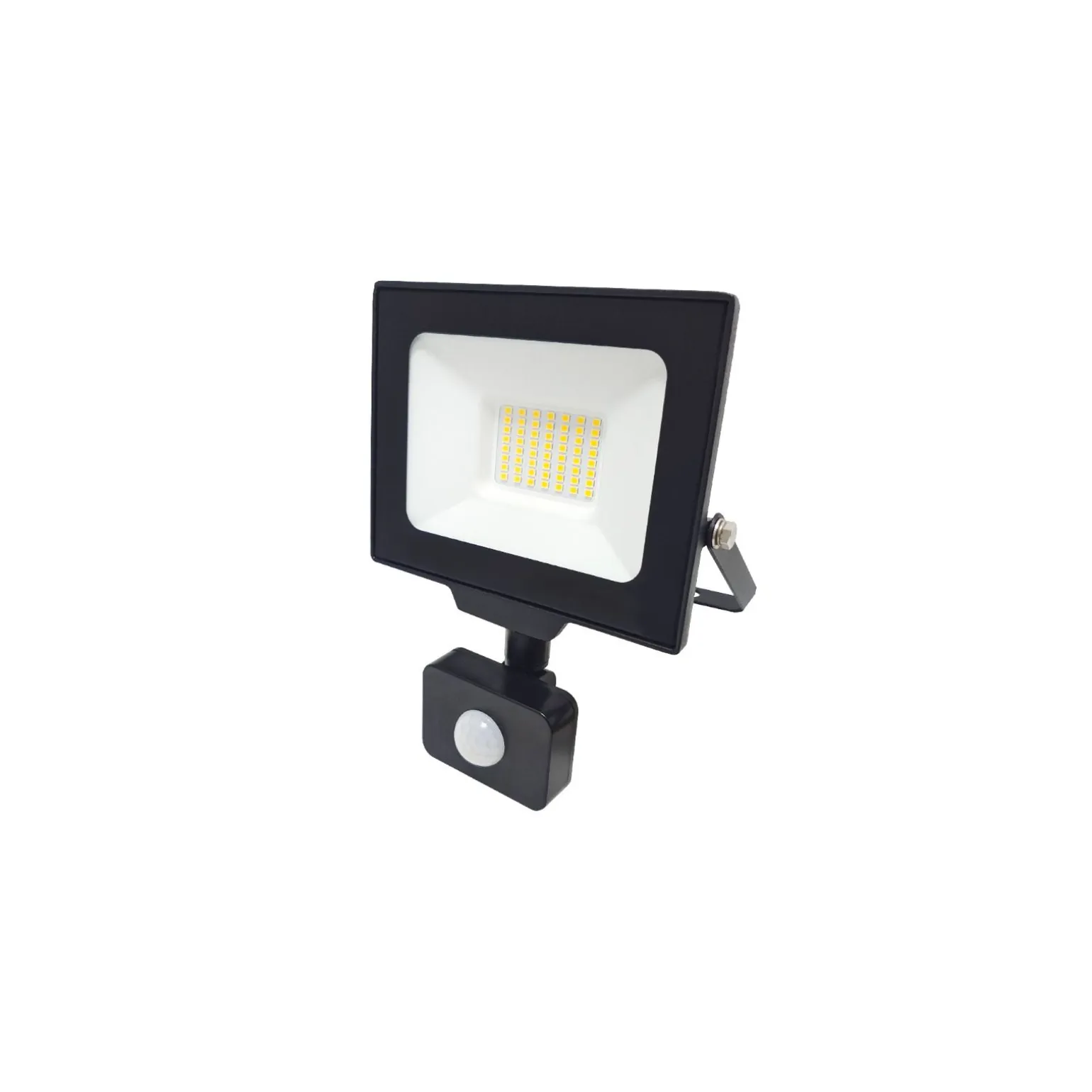 Noxion LED Strålkastare Beamy G3.1 Svart 30W 3300lm 110D - 830 Varm Vit | IP44 - Rörelse- och Ljussensor - Symmetrisk