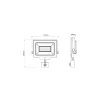 Noxion LED Strålkastare Beamy G3 50W 5500lm 110D - 840 Kallvit | IP44 - Rörelse- och Ljussensor - Symmetrisk