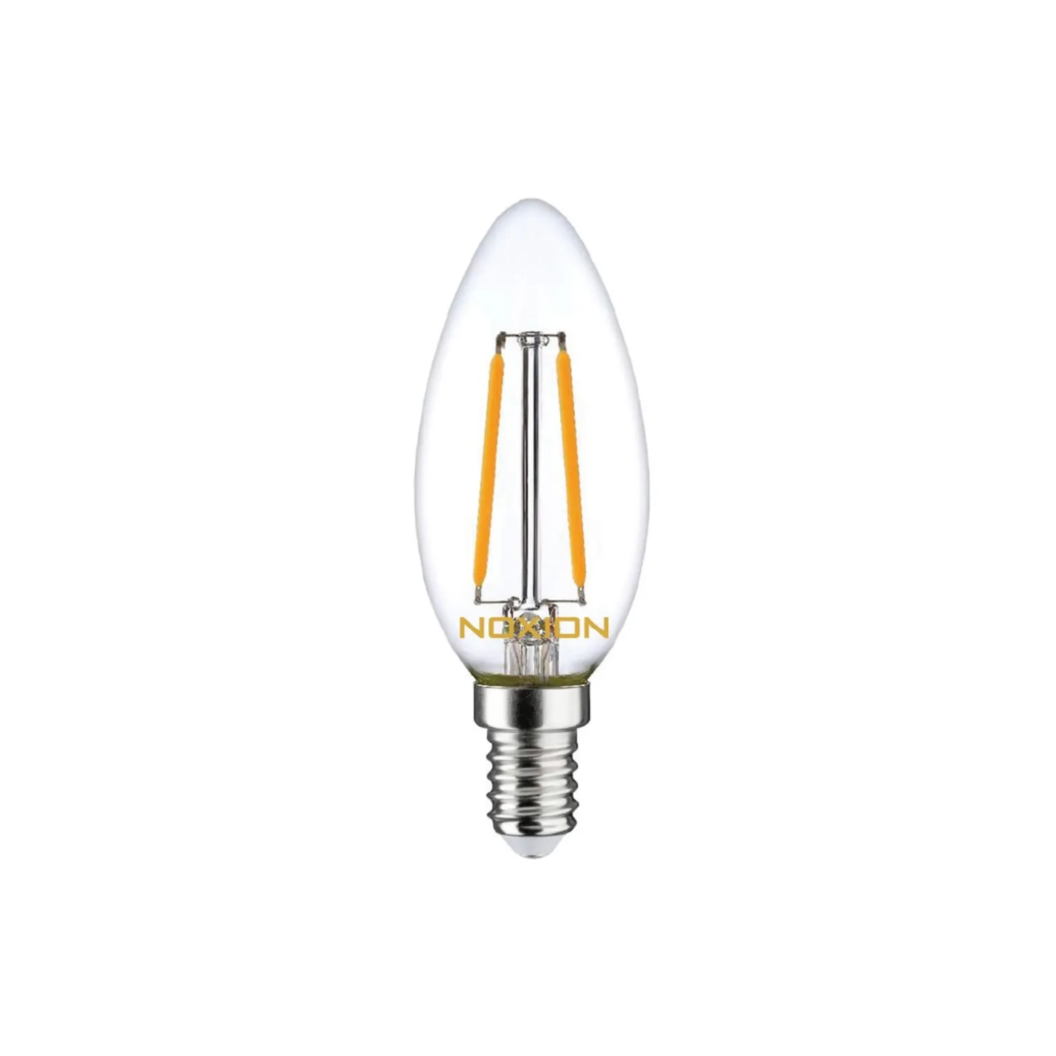 Noxion Lucent LED E14 Kronljus Filament Klar 2.5W 250lm - 827 Extra Varm Vit | Ersättare 25W
