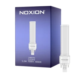 Noxion Lucent PL-C LED 5.2W - 840 Kallvit | 2-Stift - Ersättare 18W