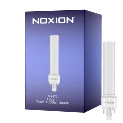 Noxion Lucent PL-C LED 7.4W - 840 Kallvit | 2-Stift - Ersättare 26W