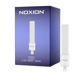 Noxion Lucent PL-S LED 4.3W - 840 Kallvit | 2-Stift - Ersättare 9W
