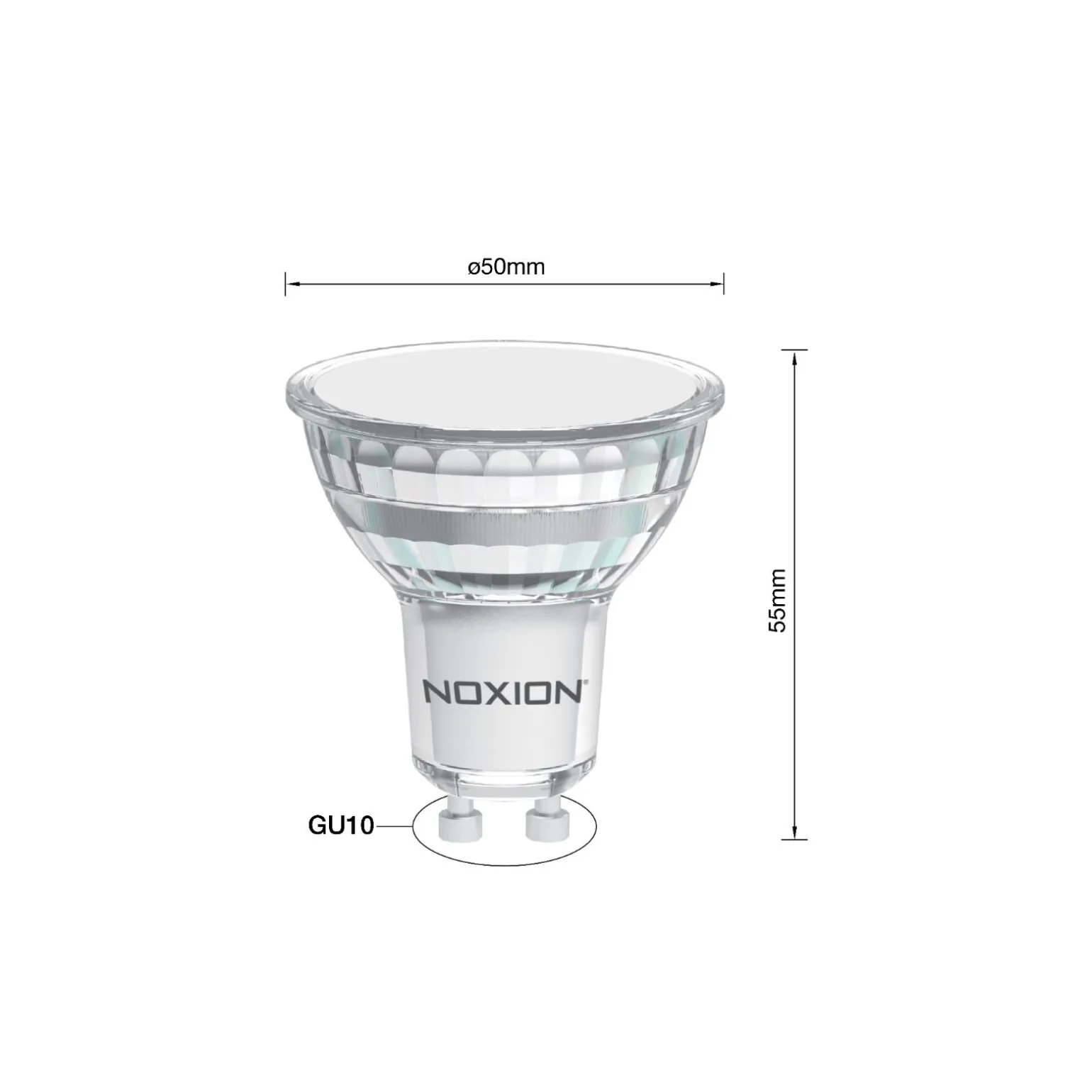 Noxion PerfectColor LED Spot GU10 PAR16 6.7W 650lm 120D - 940 Kallvit | Bästa Färgåtergivning - Dimbar - Ersättare 50W