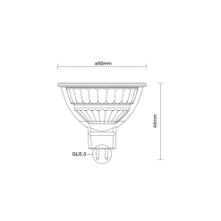 Noxion PerfectColor LED Spot GU5.3 MR16 4.5W 345lm 60D - 927 Extra Varm Vit | Bästa Färgåtergivning - Dimbar - Ersättare 35W