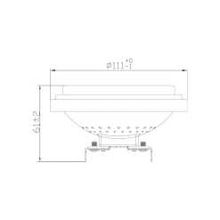 Noxion Spot LED Spot G53 AR111 7.2W 450lm 40D - 918-927 Dim To Warm | Bästa Färgåtergivning - Dimbar - Ersättare 50W